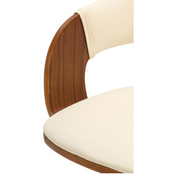 Nilse barstol med kunstlæder justerbar højde og 360° drejning