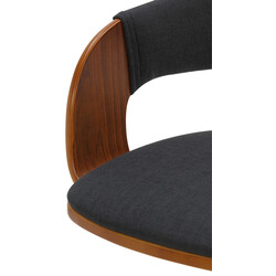 Nilse justerbar barstol med stofbetræk fodstøtte og 360 grader drejning