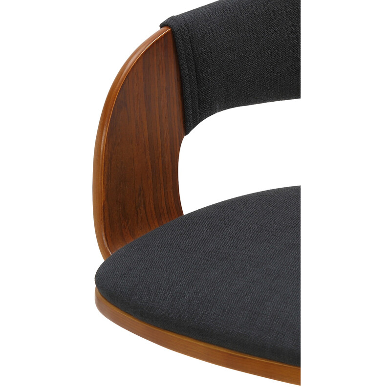 Nilse justerbar barstol med stofbetræk fodstøtte og 360 grader drejning