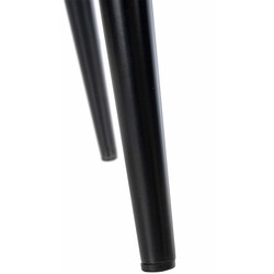 Elegant fløjlsstol med høj ryg 4-benet metalramme