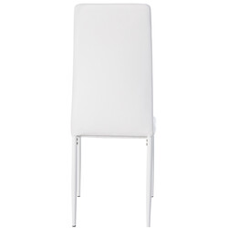 Savino moderne polstret spisestol i kunstlæder eller fløjl