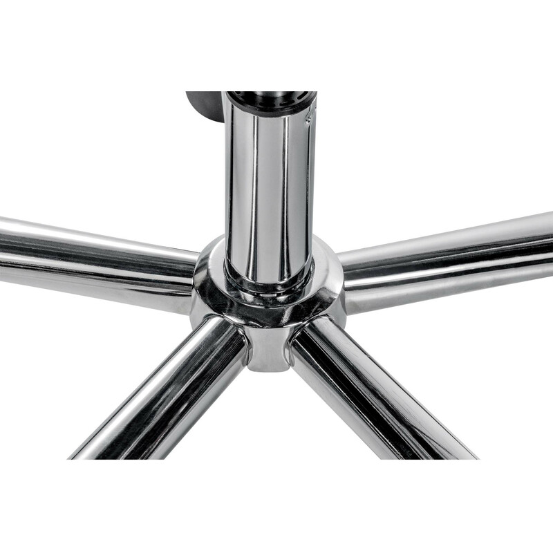 Justerbar metal kontorstolramme med 5 hjul og svingmekanisme