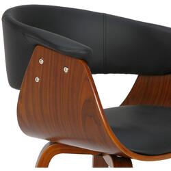 Bruce moderne spisebordstol i kunstlæder med armlæn 110 kg