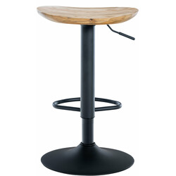 Skelde 2-sæders barstol justerbar 56-80 cm roterende træ